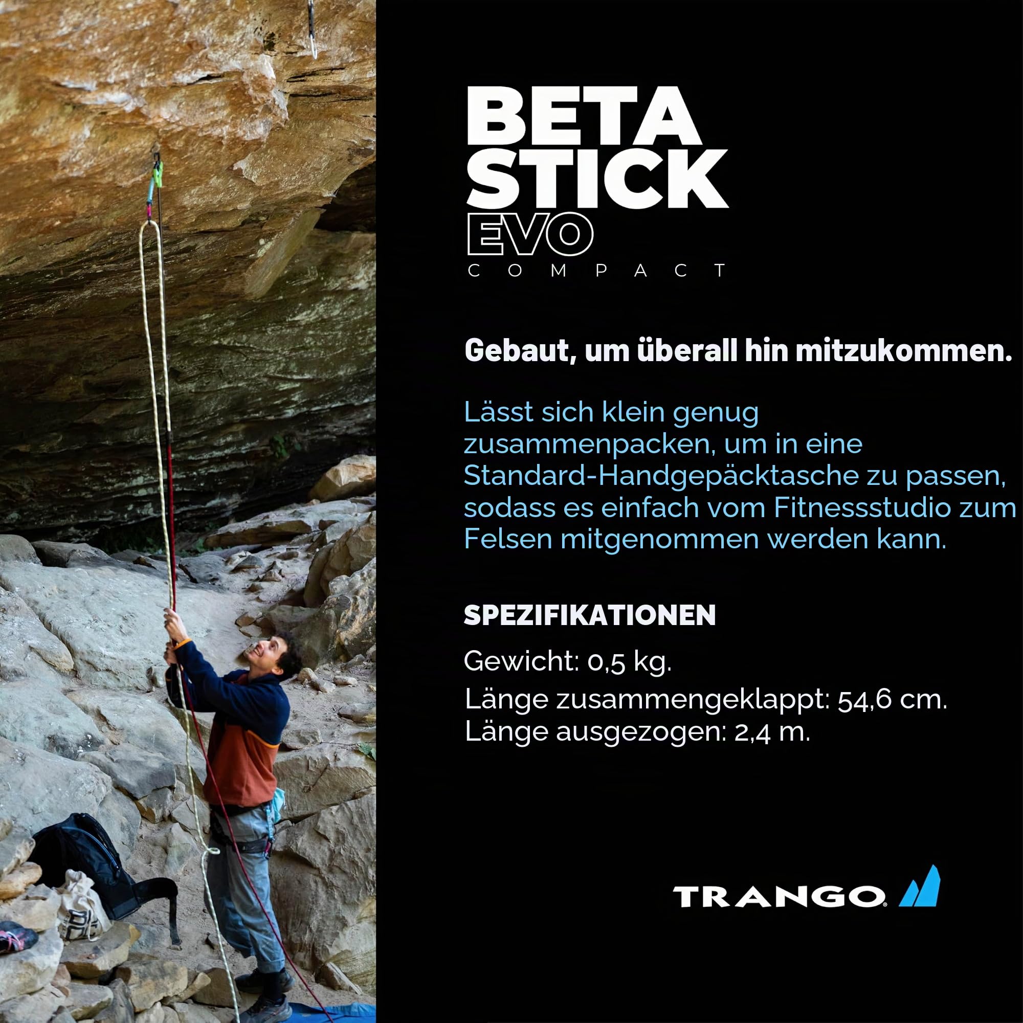 BETA Stick EVO Ultra Compact Kletterzubehör, Erwachsene, Unisex, Mehrfarbig (Mehrfarbig), Einheitsgröße
