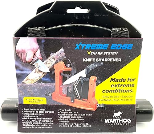Miniatura 6 de Warthog V-Sharp Xtreme Edge Combo sistema de afilador de cuchillos de precisión ligero con funda ajustada ideal para la mayoría de cuchillos de hoja