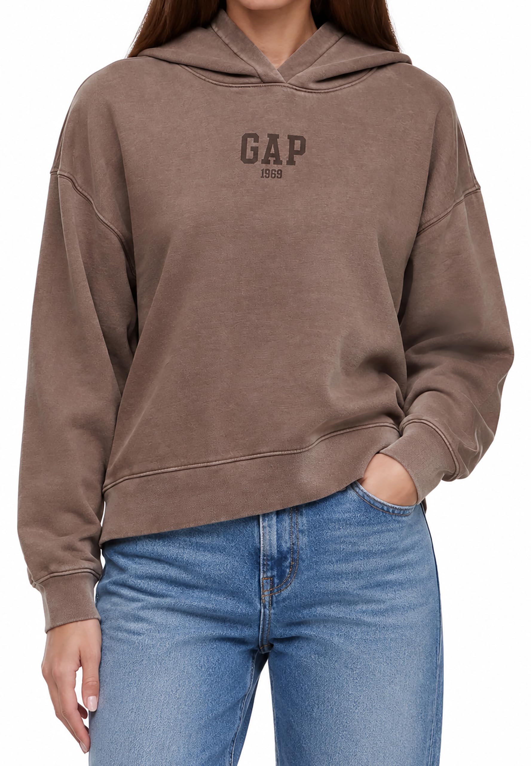 GAP Women's Logo Hoodie Hooded Full Zip Sweatshirt
