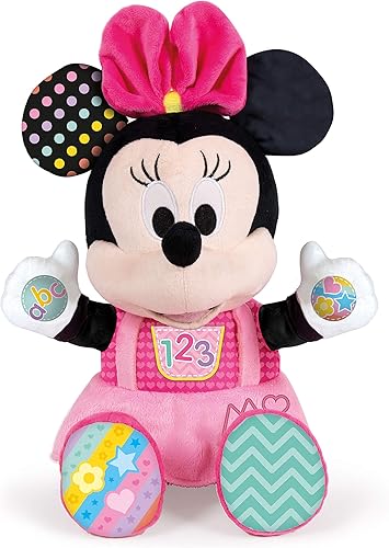 Clementoni Disney Baby Minnie Play and Learn Talking - Peluche de peluche, multicolor, estándar, 17304