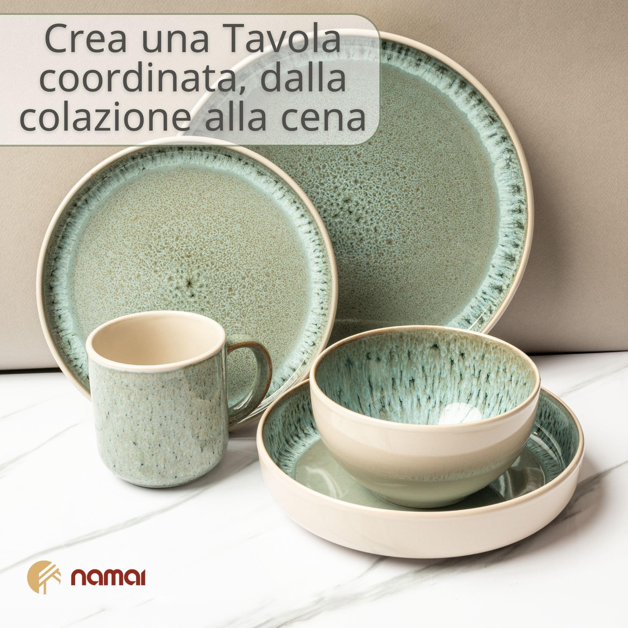 Set 4 Ciotole Colazione In Porcellana - 450 ML, Lavastoviglie E Microonde Safe - Foto 12