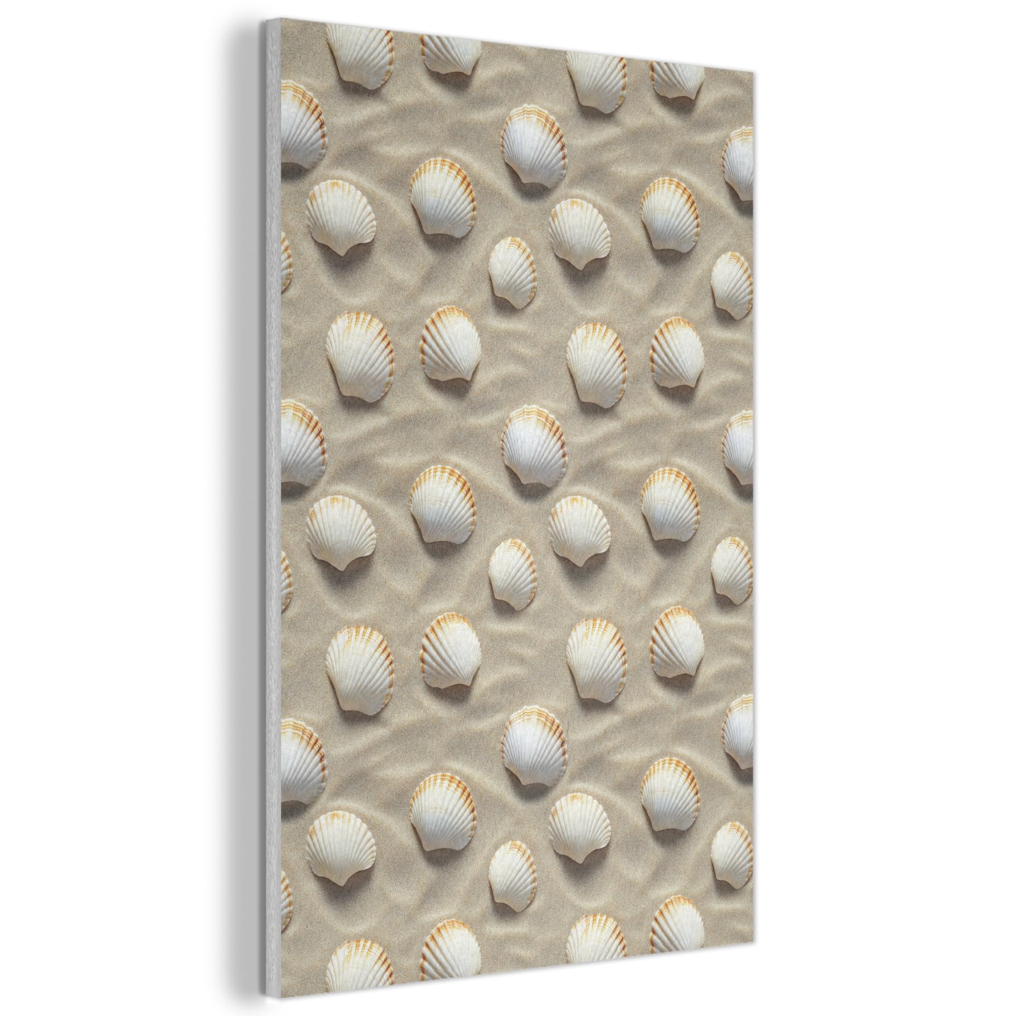 MuchoWow© Felt Panel 60x90 cm Room Style Piece Wallfillers Visual Display Decoration Wall Art Shells - Sand - Maritime
