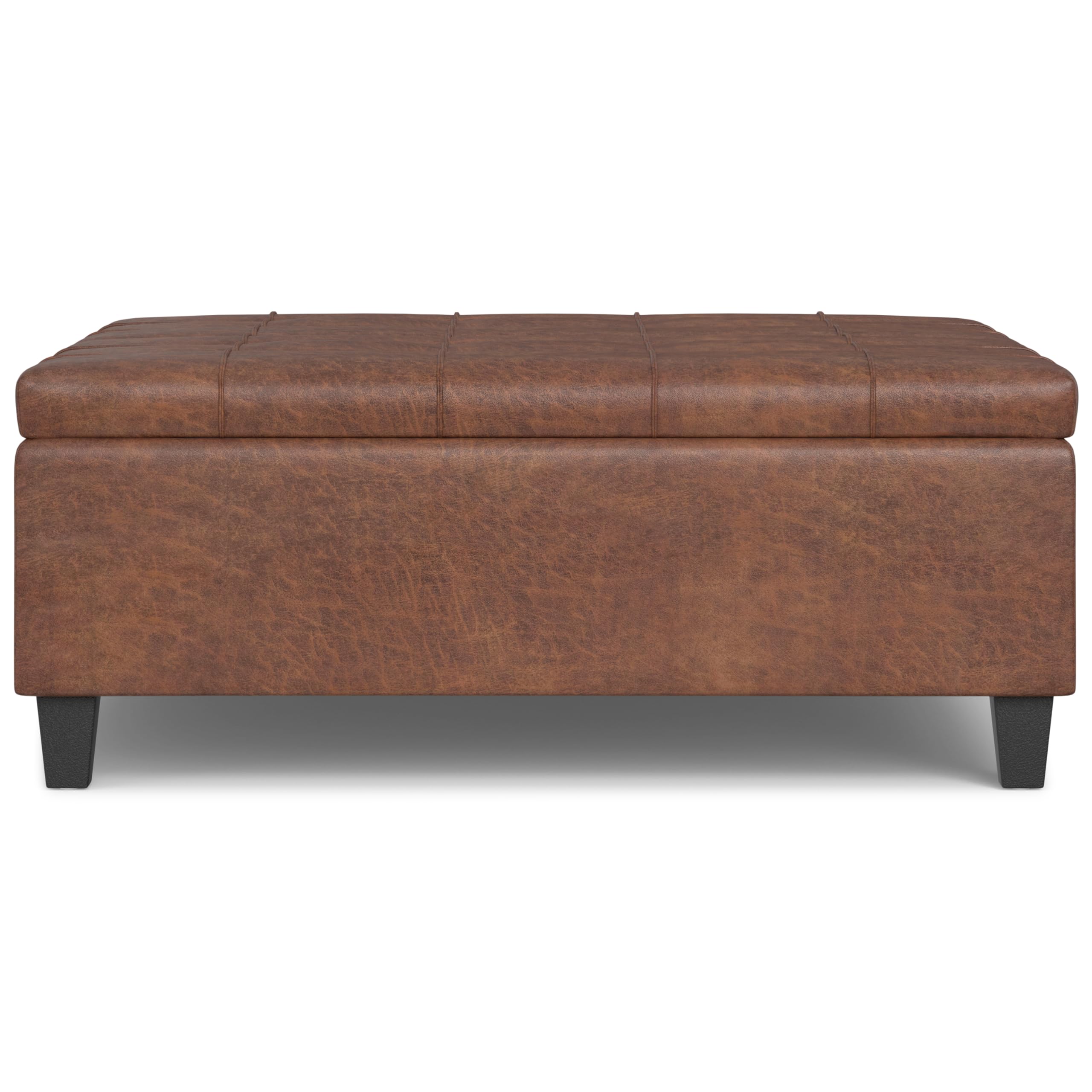 Best Ottoman Coffee Table 2026: 5 Storage Picks 1 SIMPLIHOME Harrison Large Coffee Table Storage Ottoman - 40 inch Wide Upholstere — product photo