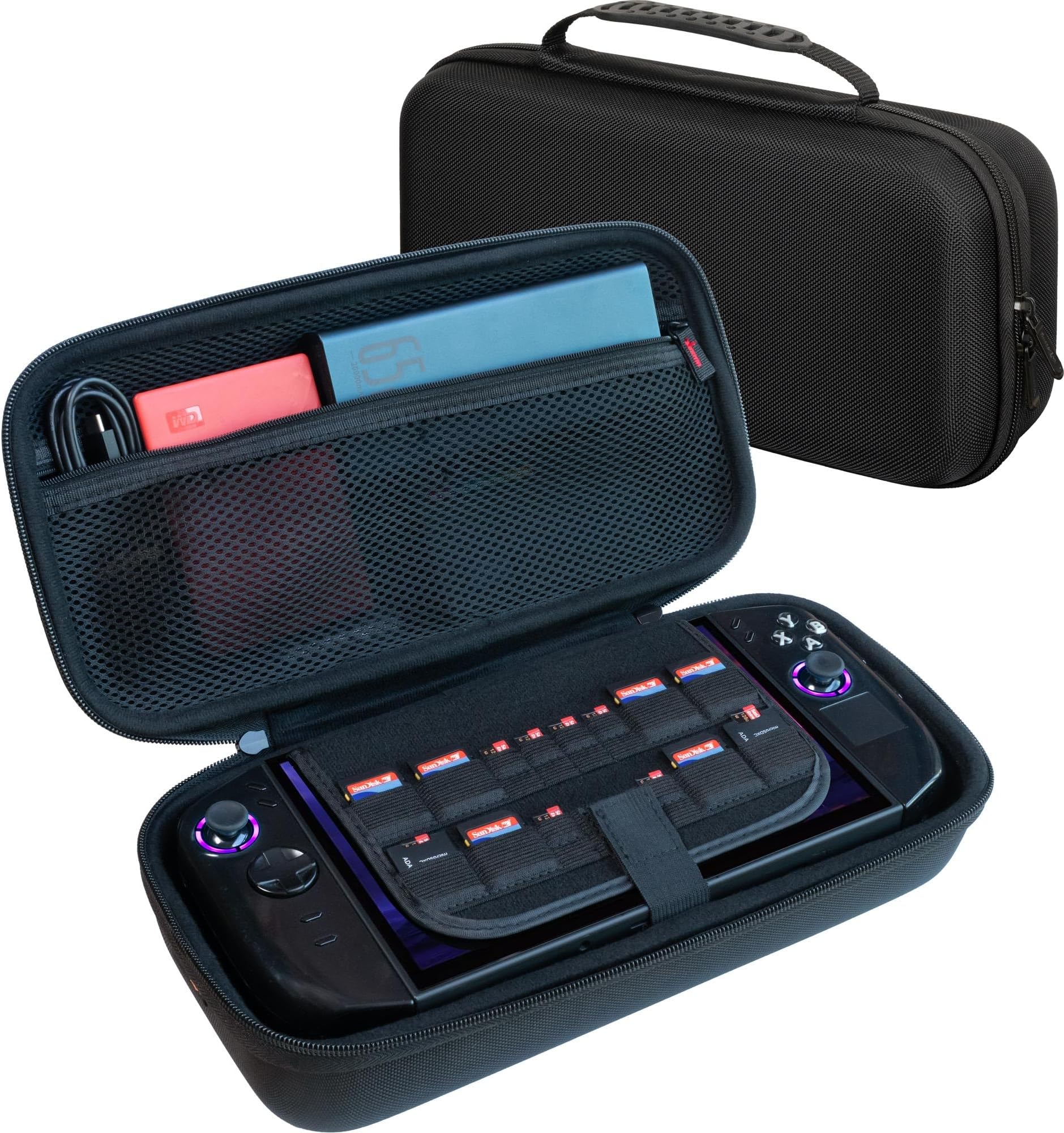 ButterFox Large Carrying Case Bag for Lenovo Legion Go Handheld, Fits Charger, Pocket for Large 65W Battery Pack