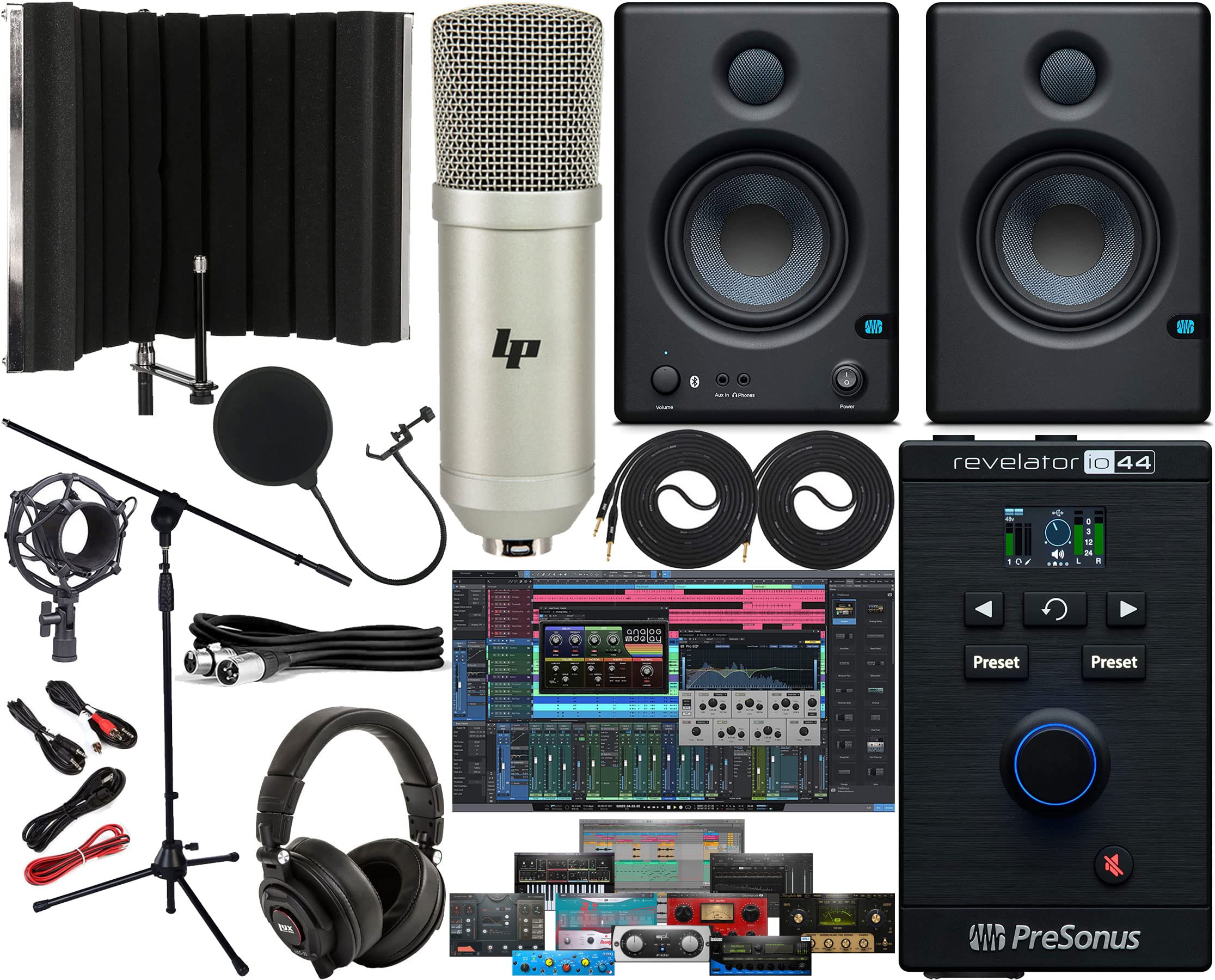 Revelator io44 Ultracompact 4x2 Mobile USB-C Audio Interface/DJ Mixer with Eris 3.5 BT Pa…