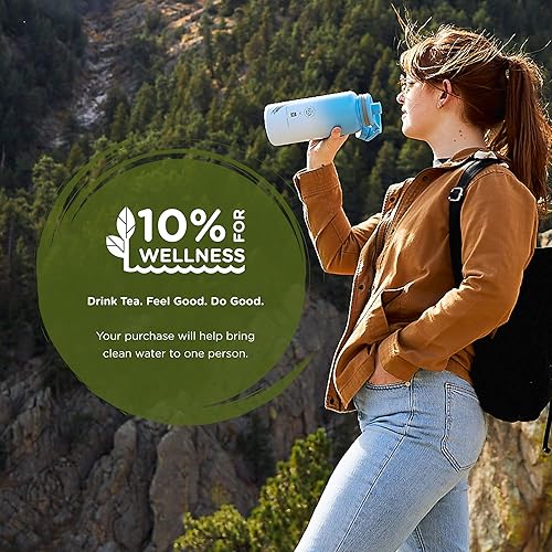 Miniatura 3 de The Tea Spot Juego de vasos de té de agua de edición limitada, botella de viaje con infusor de té para té de hojas sueltas, 32 onzas, elegante