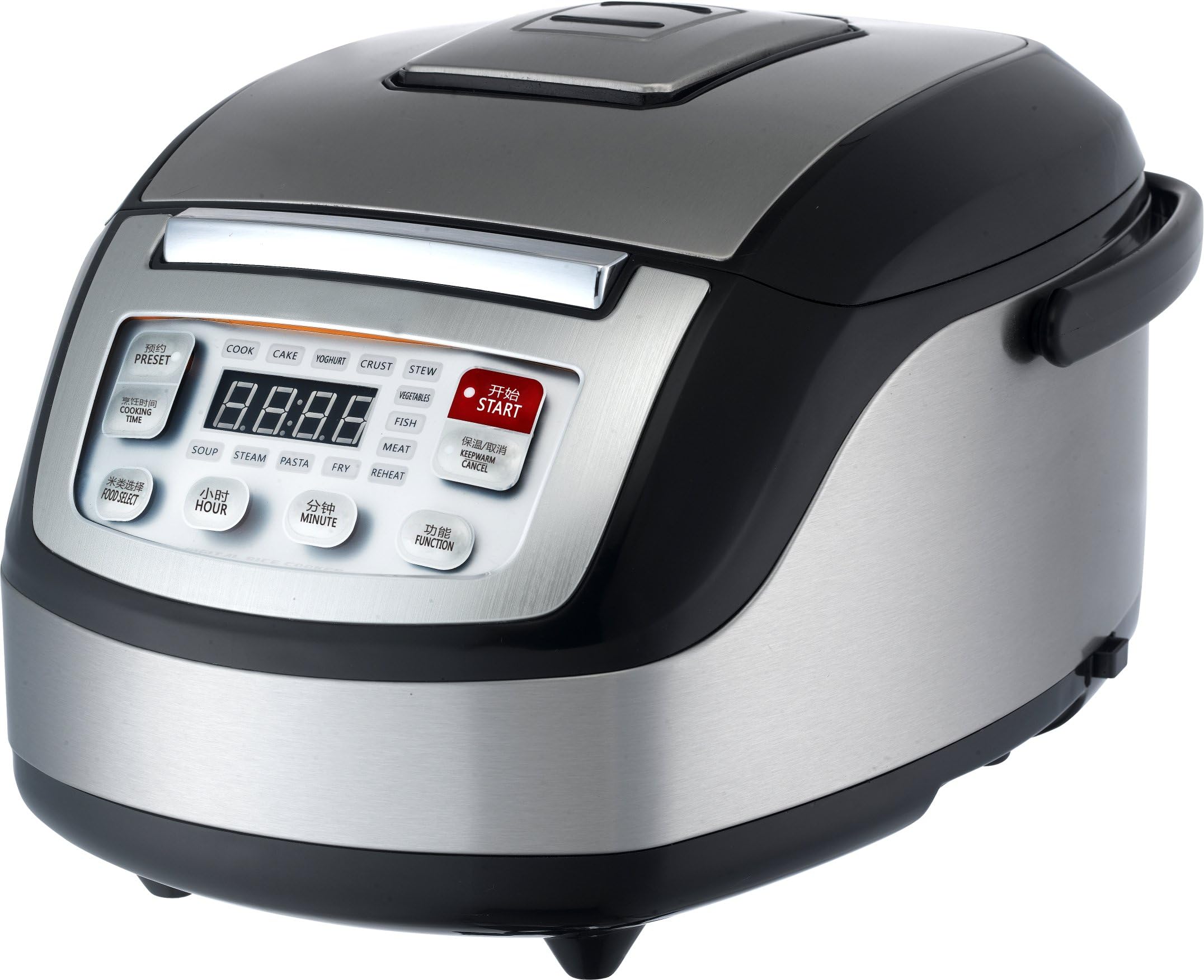 Hirbo EB-FC57 Asian Style 13 in 1 Multifunctional 5-Liter Rice Cooker with Advanced 3D Dynamic Heating, Reheat and Preset Function