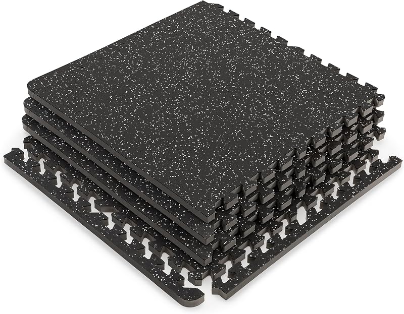 Interlocking Dual Density Rubber Top EVA Foam Home Gym Floor Mat for Exercise Equipment & Accessories MAT-40