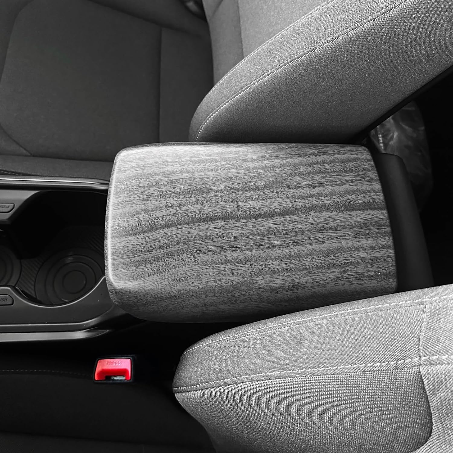 YOUTOOCAR Center Console Armrest Cover Compatible with Kia K4 2025-2026 Accessories (Wood Grain)