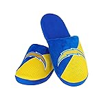 FOCO Los Angeles Chargers NFL Mens Logo Staycation Slippers - M