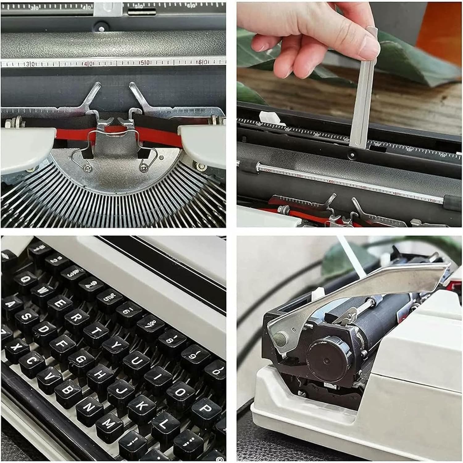 Old Fashioned Manual Typewriter(Able to Type), Machine Typewriter, Vintage Finish Antique Typewriter, Portable Flexible Buttons Clear Handwriting