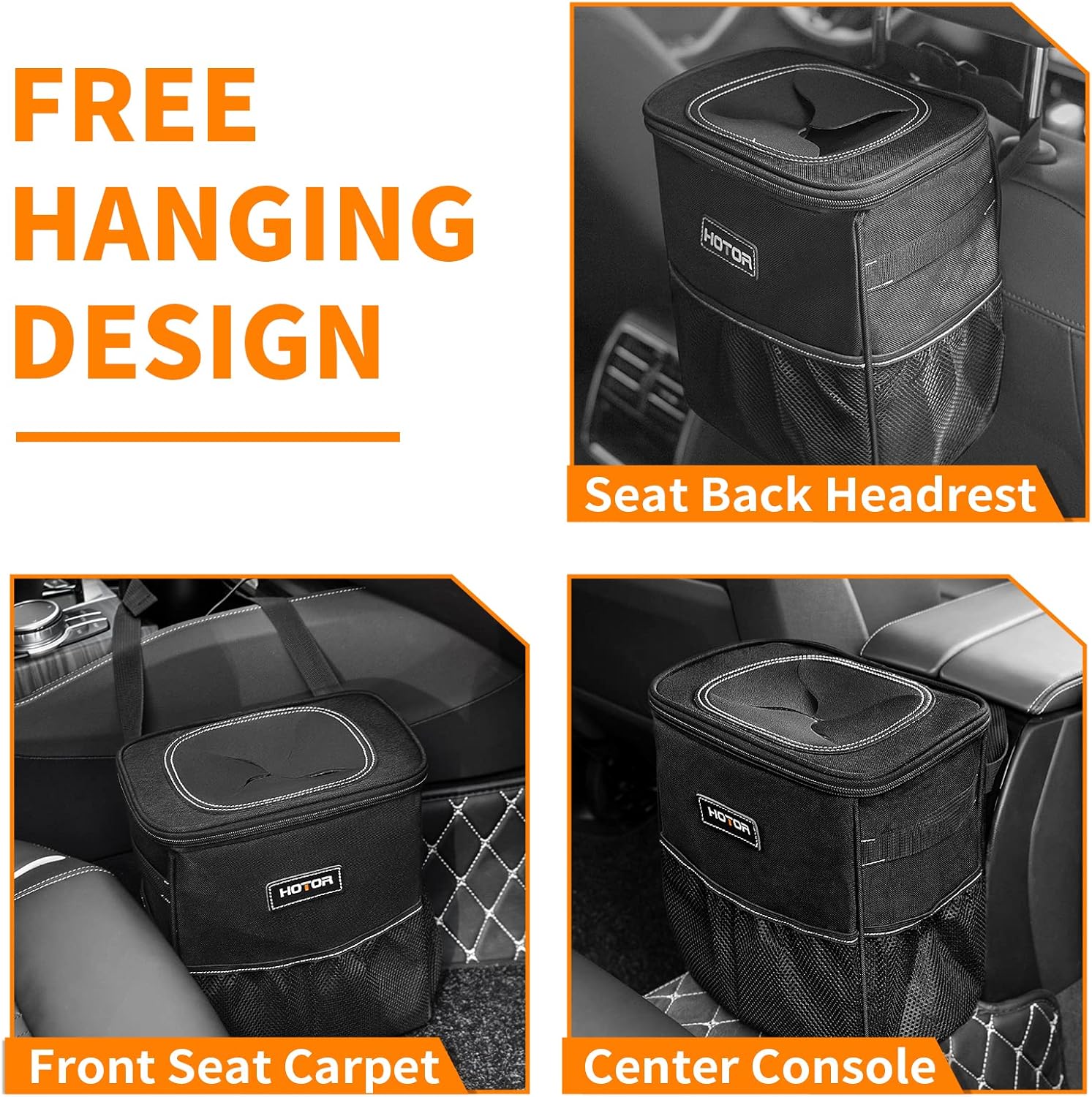 HOTOR Car Bin: Leak-Proof Foldable Campervan Bin - Image 3