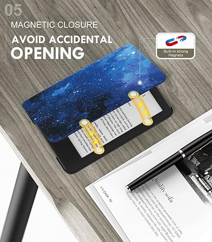 Miniatura 5 de MoKo Funda para Kindle de 6 pulgadas (versión 11 generación-2022), cubierta ligera con encendido y apagado automático para Kindle 2022 de 11
