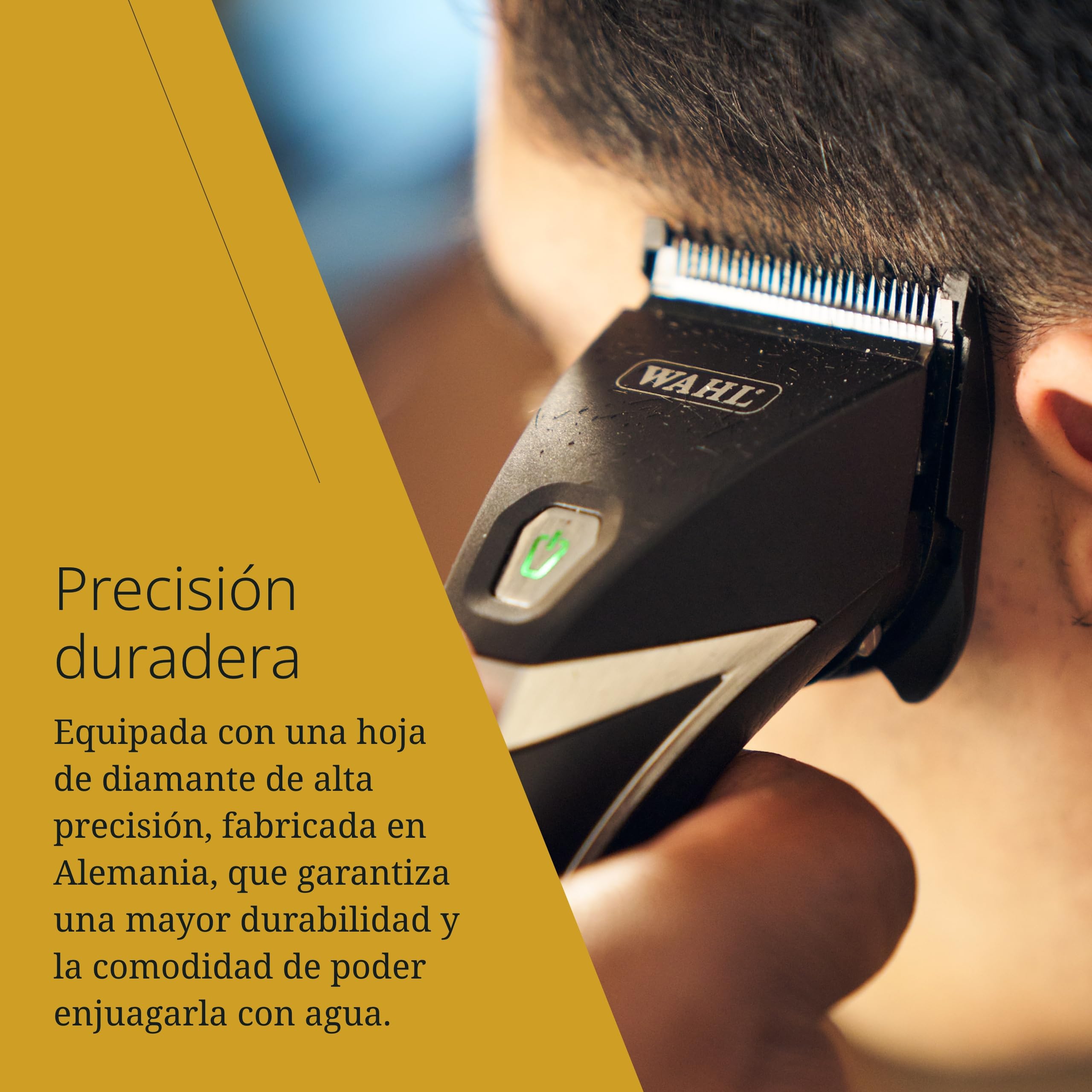 Moser Kuno, Cortapelos Premium con Cable e Inalámbrico, Negro | Cortapelos con Cable e Inalámbrico, 2 Cuchillas Desmontables, Motor 7200 RPM, hasta 2 Horas de Autonomía, 6 Peines