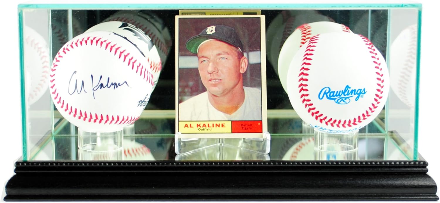 Perfect Cases MLB Card and Double Baseball Glass Display Case