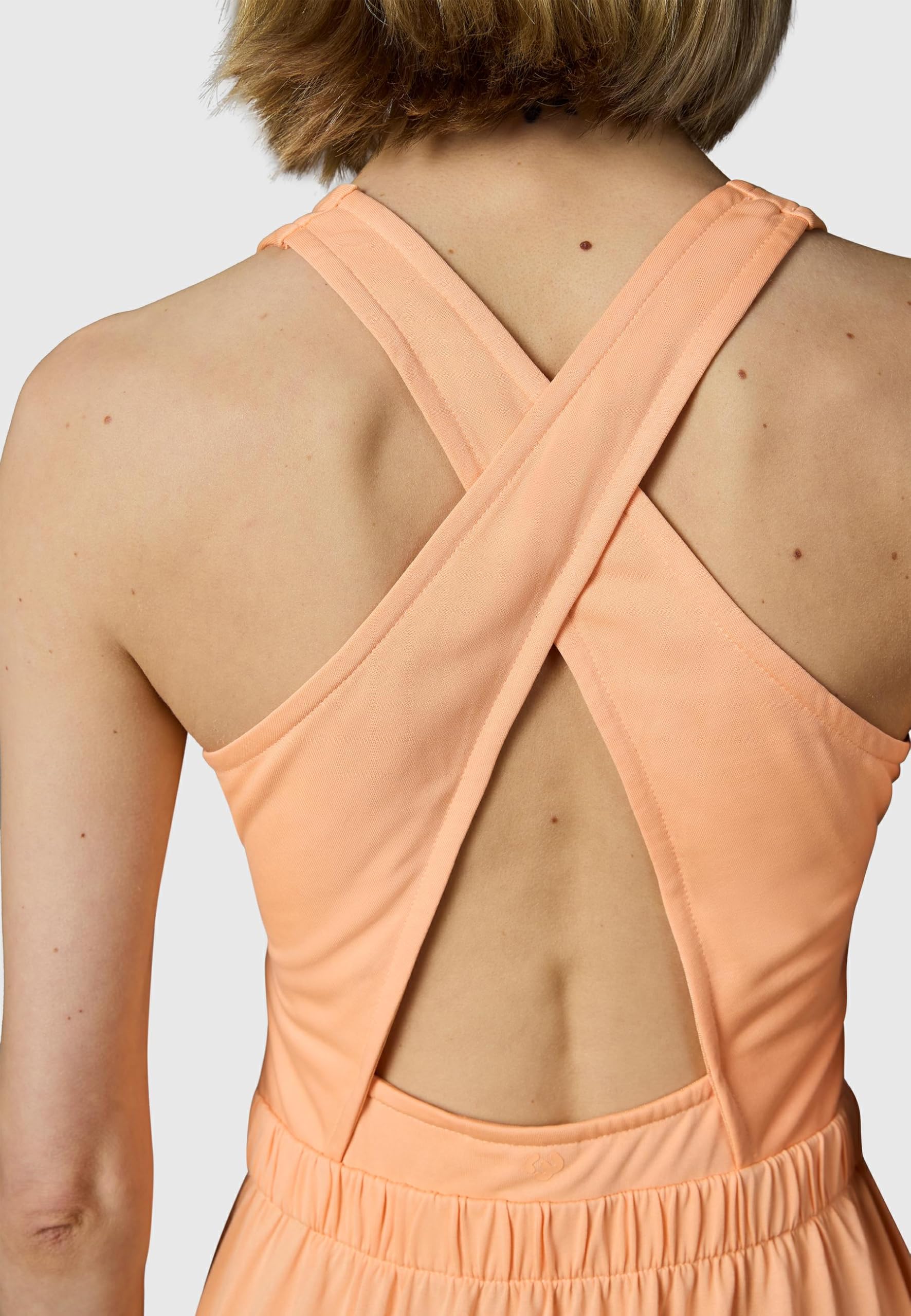 Ragwear Damen festliches Sommerkleid leichtes Midikleid mit hinten gekreuzten Trägern und Taillenzugband Mauglia YOUMODO XS-XXL