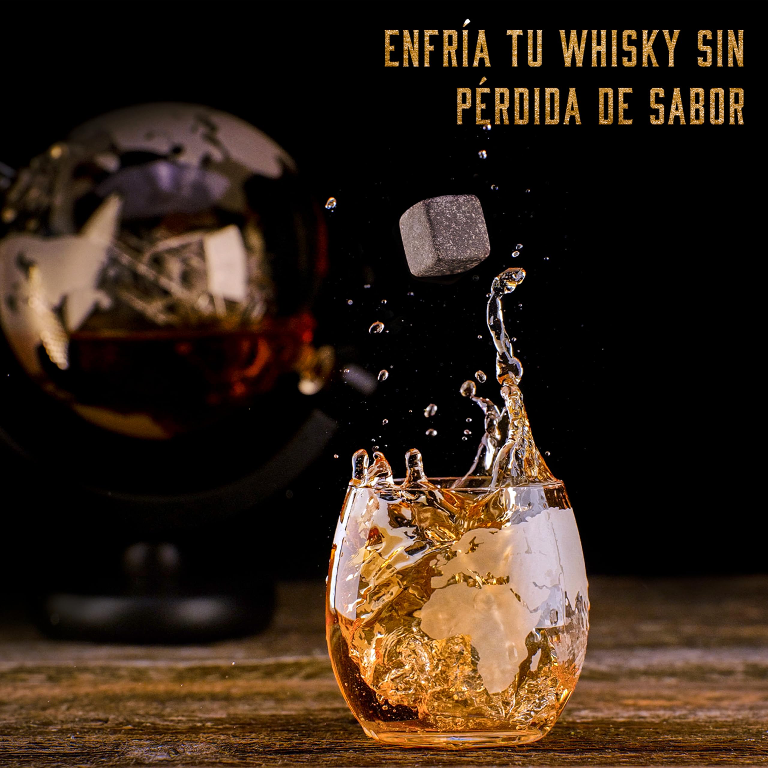 WHISISKEY Decantador de Whisky - Jarra de whisky - Decantador 900ml - Set de Regalo de Whisky - Regalos Originales para Hombres - 2 Vasos de Whiskey x 285ML, 8 Piedras de Whisky, Accesorios