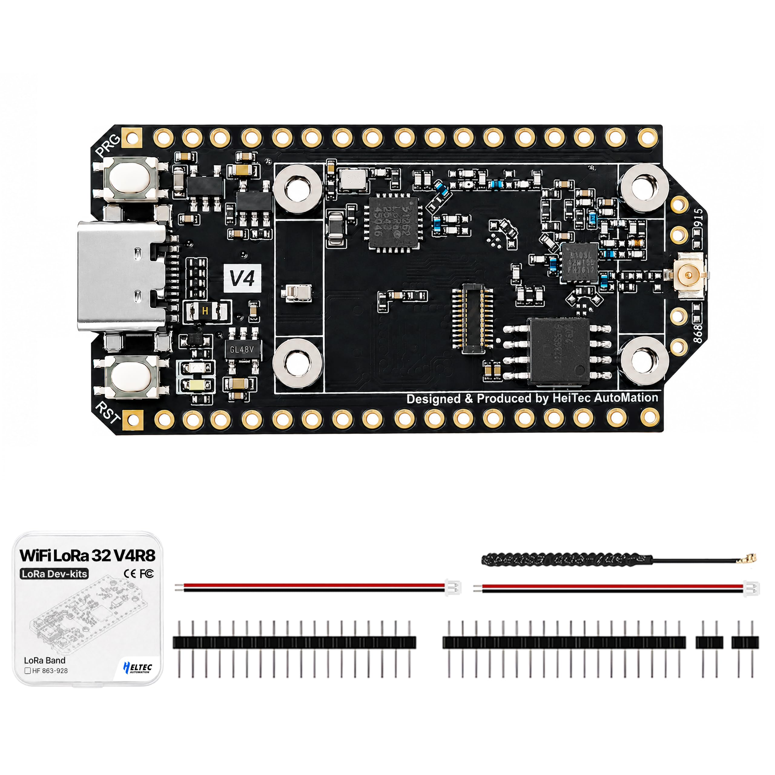 ESP32 LoRa 32 V4 chip SX1262 para telemetria de hogar inteligente y automatizacion sin pantalla 7