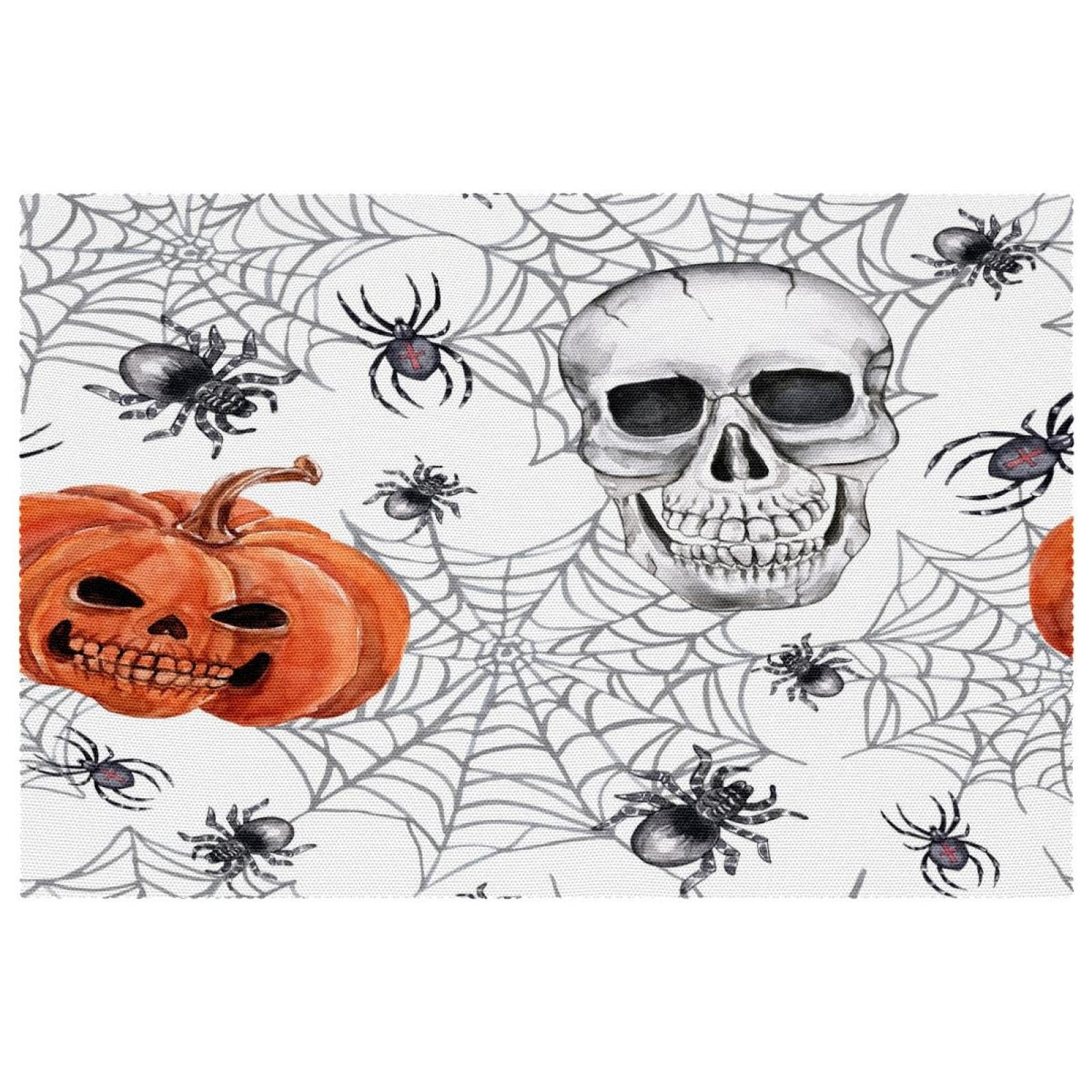 Set de table Halloween lavable fini les taches sur la nappe de fête