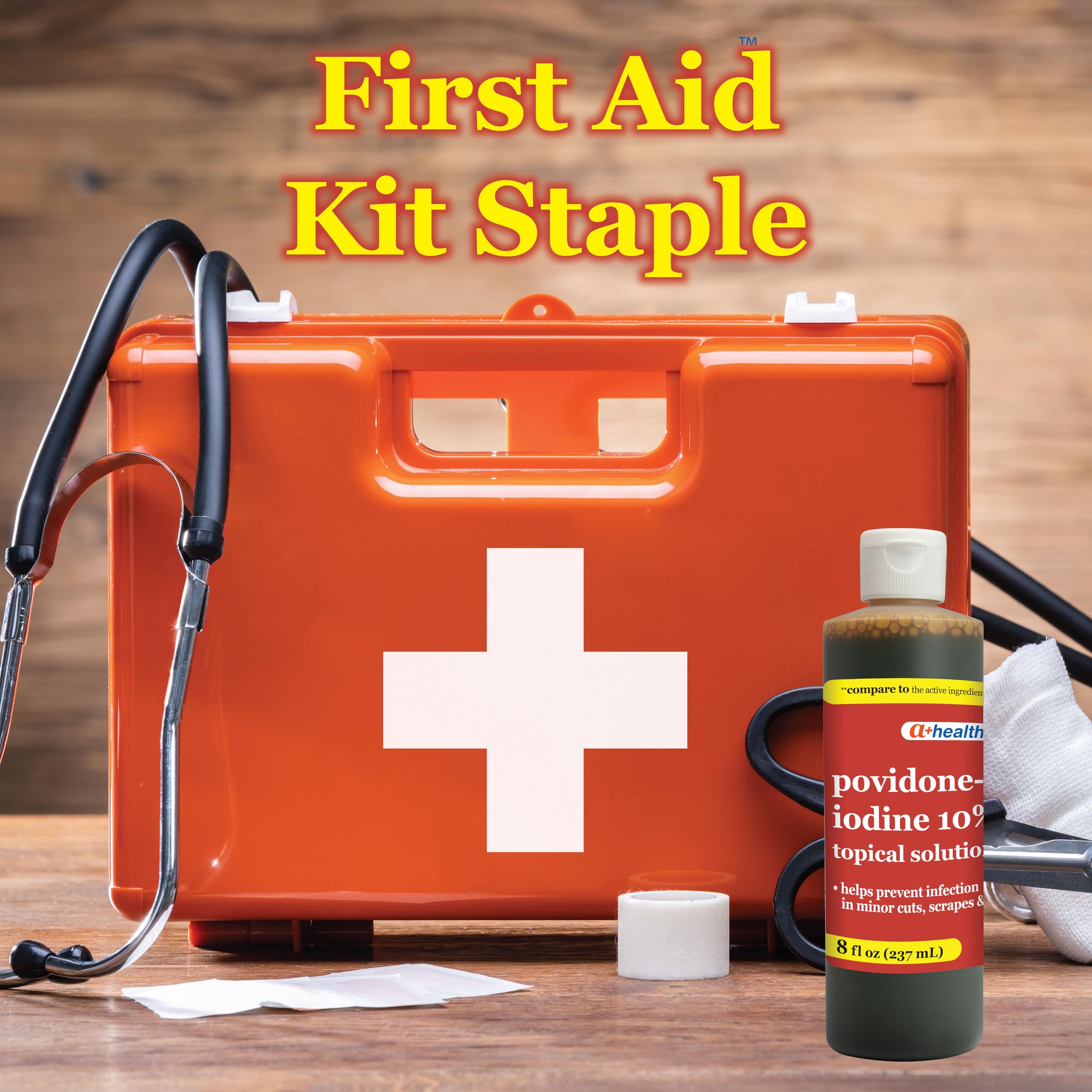A+Health Povidone Iodine 10% First Aid Antiseptic Topical Solution 8 Fl oz — Amazon image 3