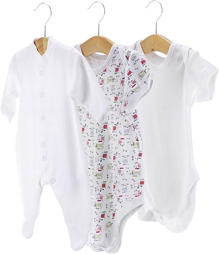 Miniatura 3 de HANGERWORLD Paquete de 12 perchas de madera natural para niños y bebés para guardería, tamaño 9.8 pulgadas con gancho giratorio