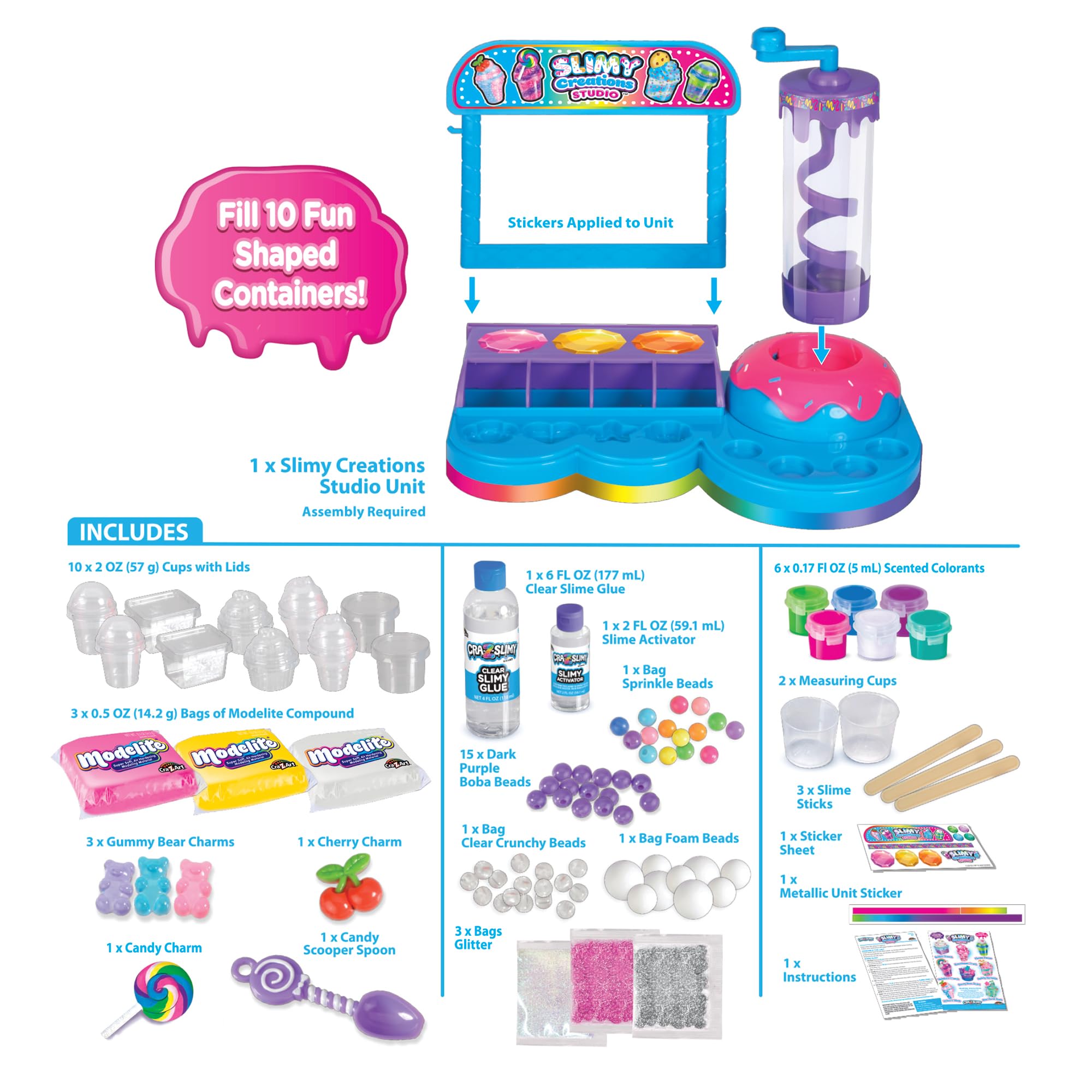 Amazon.com: CRA-Z-Slimy Scented Slimy Creations Studio, Dessert