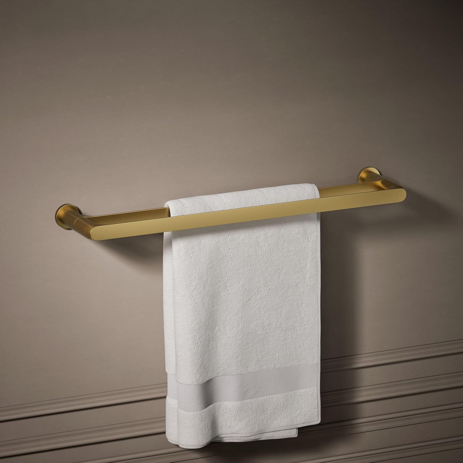 Kohler 97496-2MB Avid® 24" Double Towel bar, Vibrant Brushed Moderne Brass