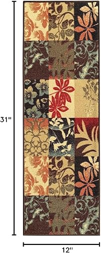 Miniatura 55 de Kapaqua Custom Size Grey Bohemian Kilim Rubber Backed Non-Slip Hallway Stair Runner Rug Carpet 31 inch Wide Choose Your Length 31in X 12ft