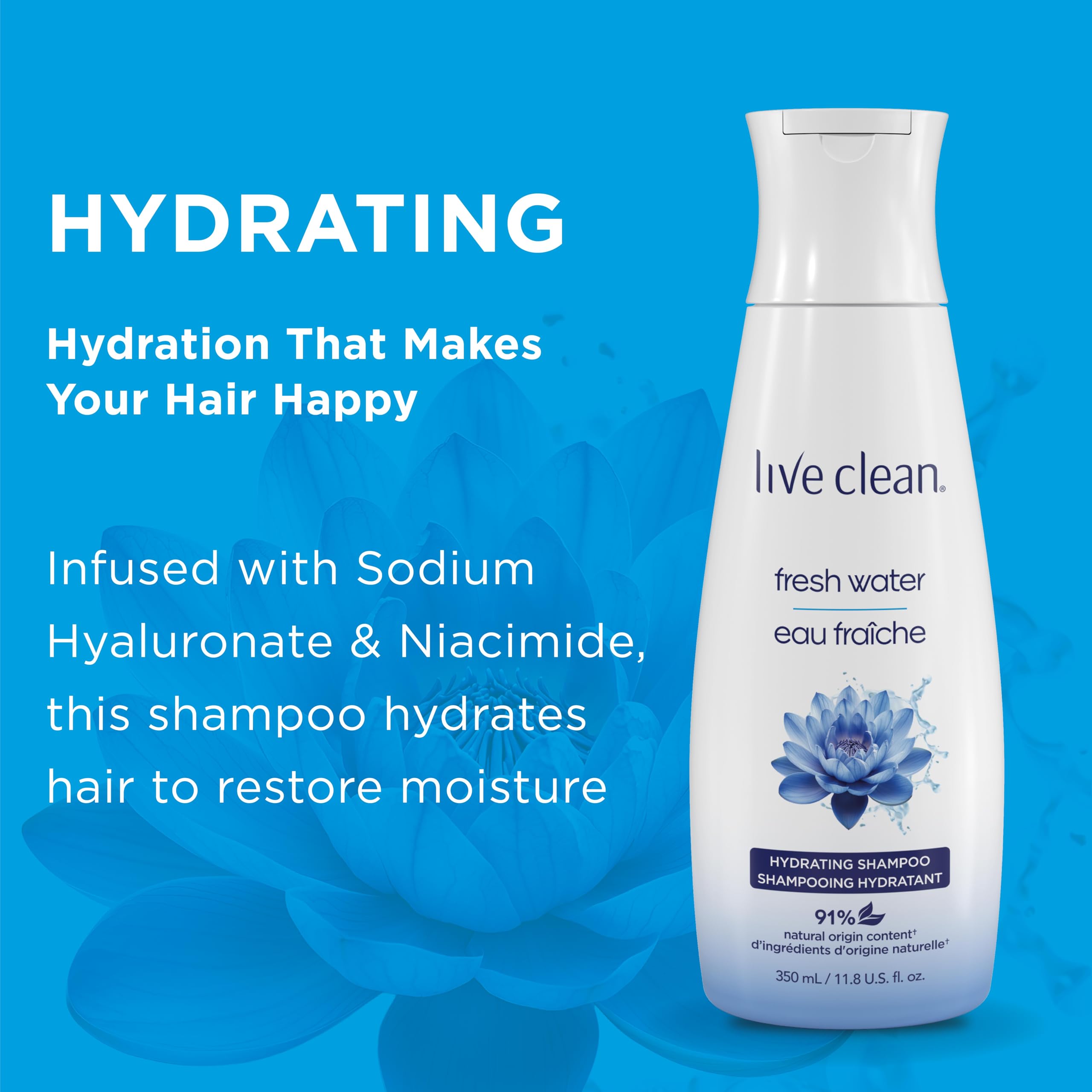 Amazon.com : Live Clean Shampoo, Hydrating Fresh Water, 12 Oz