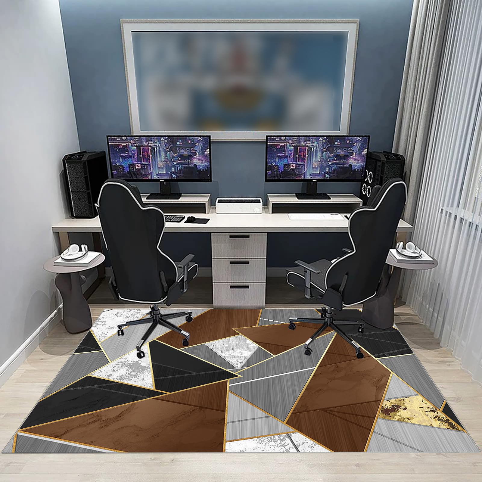 Dywaniki do gier Biuro Podłoga, Biuro Biurko Gamer Mata, 70 x 100 cm Maty na krzesła Biuro, Mata na krzesło biurowe