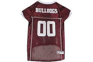 Pets First NCAA College Mississippi State Bulldogs Mesh Jersey for Dogs & Cats, X-Small