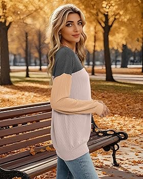 LOLILRSD Womens Long Sleeve Tops Crewneck Casual 2025 Fall