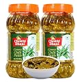 Chokhi Dhani Green Chilli Pickle, Authentic Indian Style Tangy and Spicy Versatile Hari Mirch ka Achar with Preserved Ar