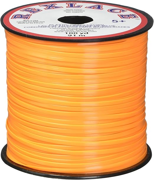 Pepperell Braiding Company RX10035 100 yd Rex Lace Neon Tanterine