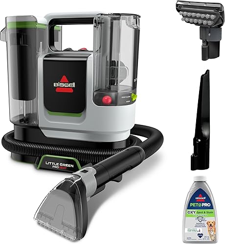 Miniatura 12 de BISSELL® Little Green® Max Pet Limpiador Profundo Portátil para Alfombras y Tapicería, Detallador para Carro/Auto, con Herramienta Autolimpiante