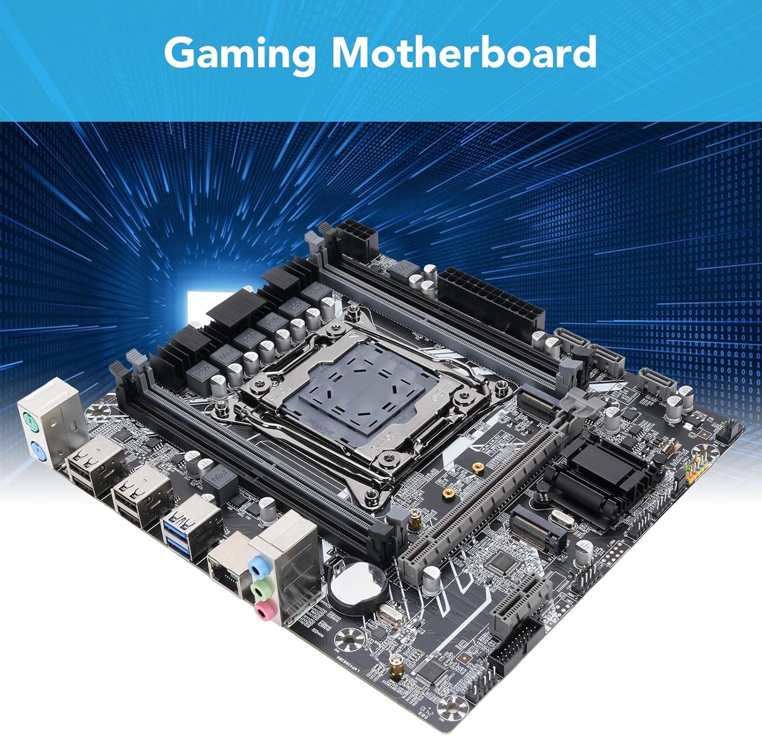 Gaming Motherboard, 4 Channel DDR4 LGA 2011-3 Computer Motherboard, PCIe NVMe M.2 X99 Motherboard with SATA 3.0 6Gbs for i7 and E5 V3 V4 CPUs