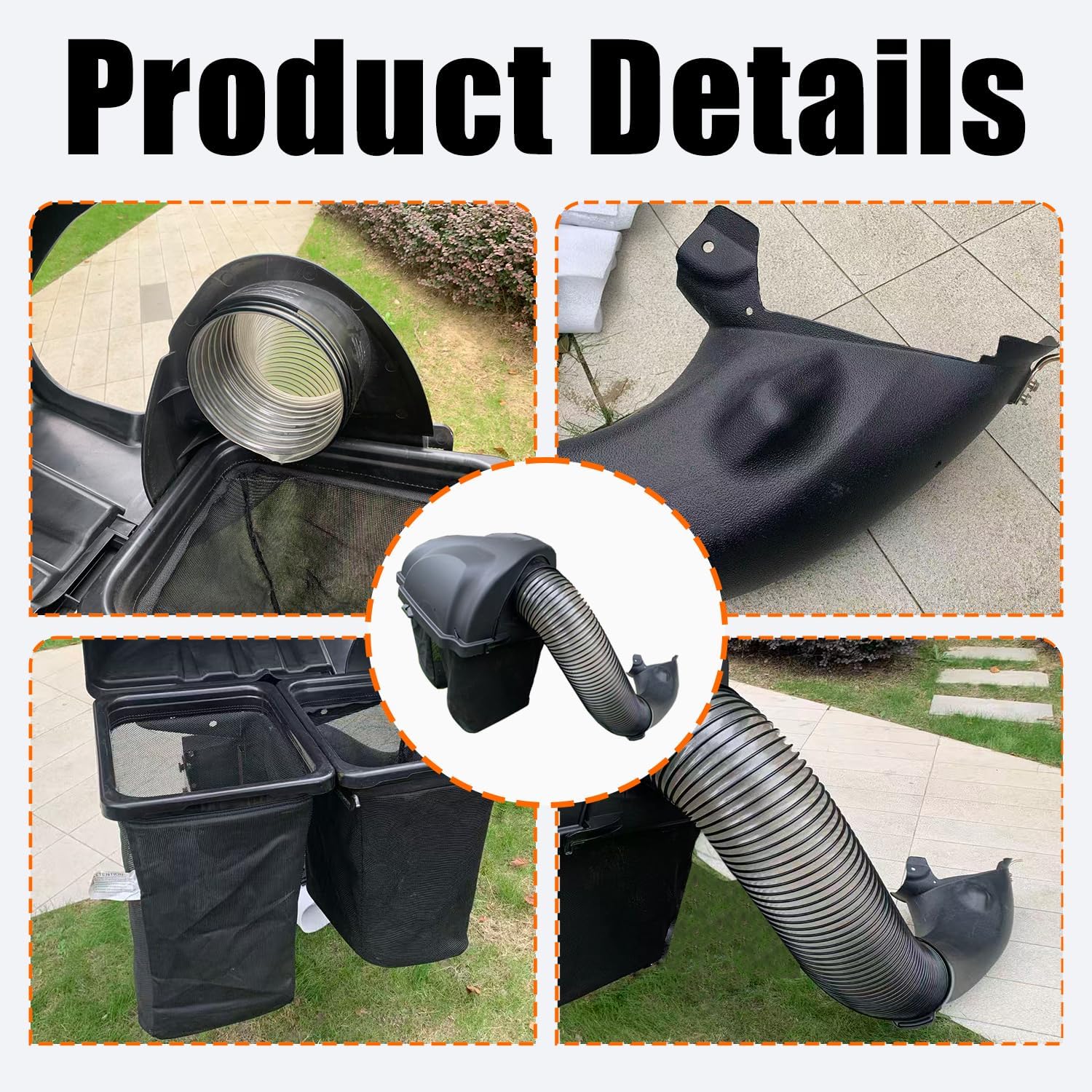 Twin Bagger 、Double Bagger fits for MTD CUB Cadet 36"-42"- 46" Deck XT1 XT2 LX46 LX42 Enduro Riders，Riding Mower and 36-Inch Lawn Tractors (2020 and After) (NO. 19B30031OEM,CMXGZAMA30045，19B30031GFP)