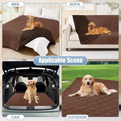 Miniatura 7 de Smiry - Cobija protectora, impermeable, reversible, lavable y suave para sofás, muebles y camas para mascotas, cachorros, gatos y niños (de 30 x 70