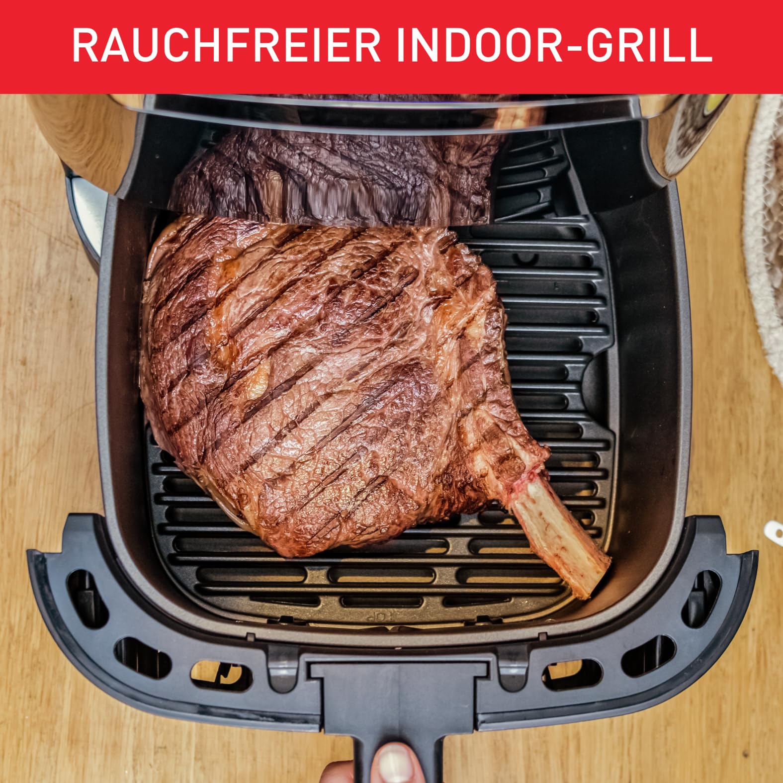 Tefal Easy Fry & Grill XXL Heißluftfritteuse 6,5 L – Airfryer mit Flexcook-Trennwand (XXL oder geteilt), 8 Programme, 80–220 °C, Druckguss-Grillplatte, fettarm frittieren, spülmaschinenfest EY8018