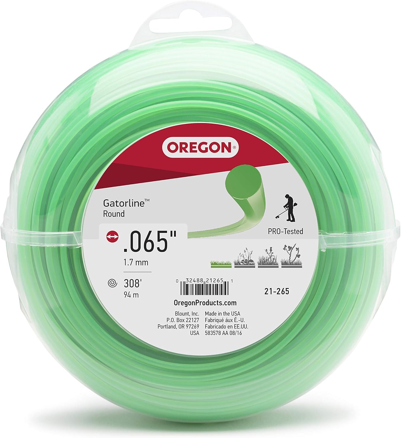 Oregon 21265 Gatorline Round String Trimmer Line .065