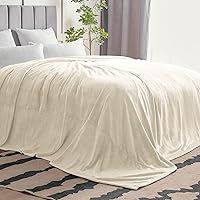 Vista 484 de BEDELITE Fleece Blanket White Throw Blanket for Couch & Bed, Luxury Plush Cozy Fuzzy Blanket 50" x 60", Super Soft Warm Lightweight Throw Blanket
