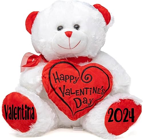 Miniatura 5 de Personalized Valentine's Day Teddy Bear - Custom Plush Toy Valentines Gifts for Her, Him, Kids, Babies, Boy, Girl, Newborn, Anniversary Customized