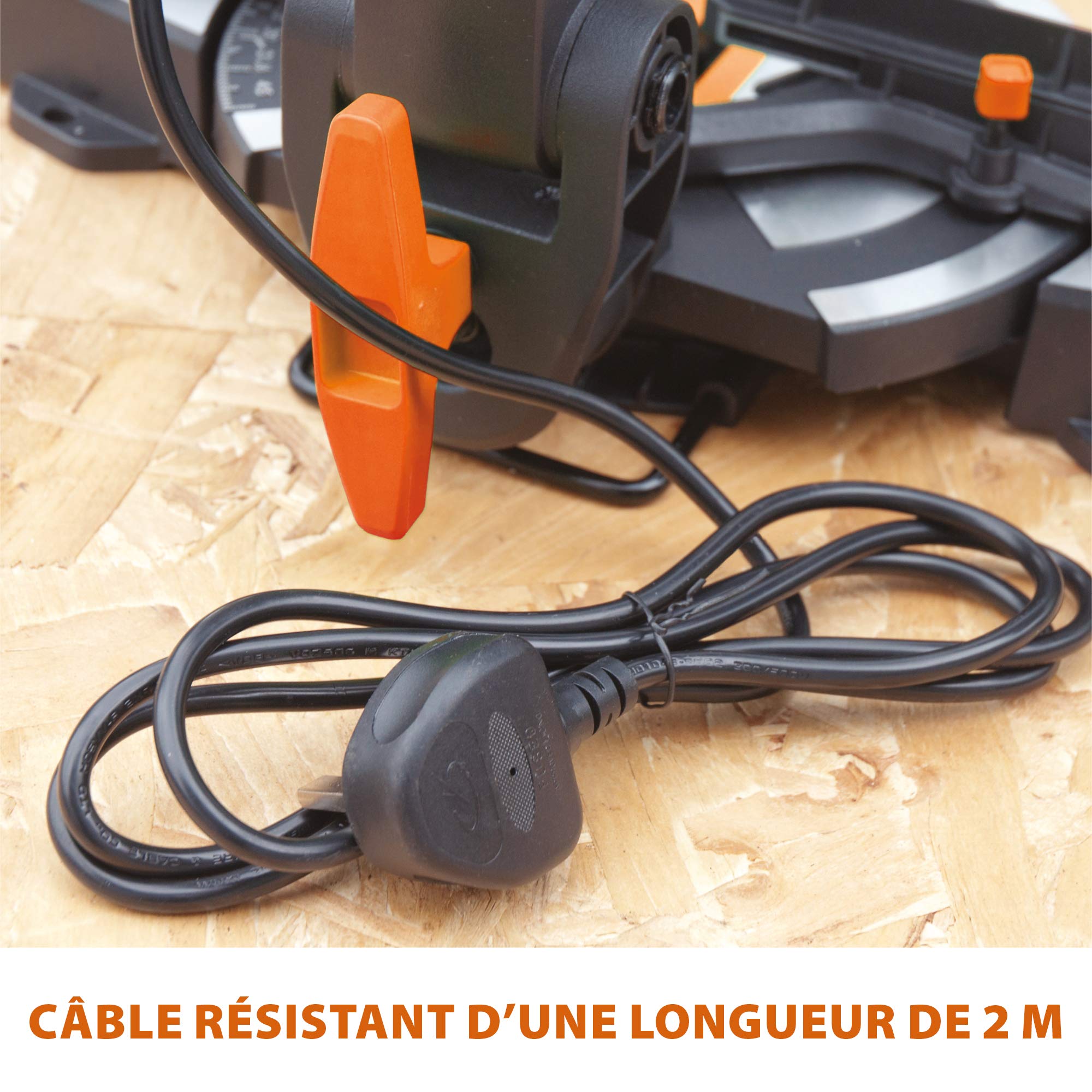 Evolution Power Tools Scie à Onglet Compacte 1200W 210mm Coupe Multi-Matériaux Lame TCT Incluse 45° Angle Onglet et Biseau R210CMS