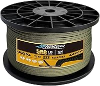 Vista 40 de Paracord 550 lb, cuerda de paracord de 7 hebras 1000 pies 4 mm, cuerda de paracaídas de nailon para acampar, verde oliva