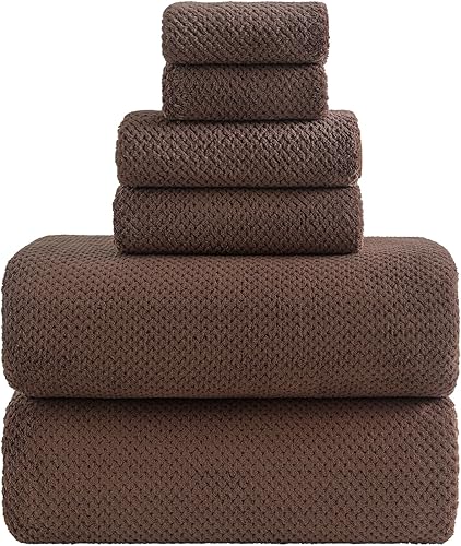 Miniatura 30 de YTYC Toallas, toallas de baño de gran tamaño de 39 x 78 pulgadas para adultos, toallas de baño de lujo, juegos extra grandes para baño, microfibra