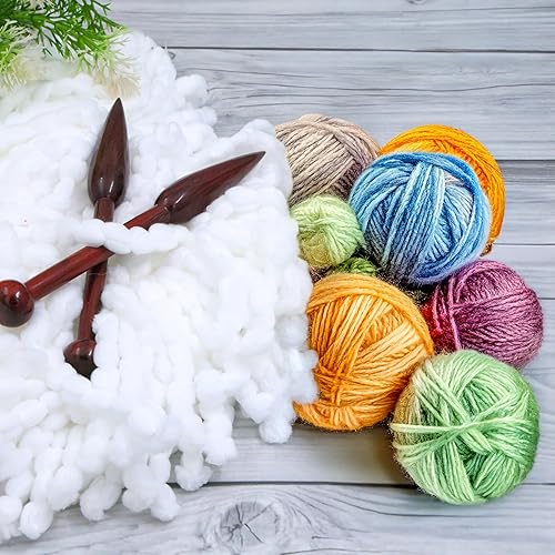 Miniatura 3 de Clasificador de hilo de palisandro | Divertida herramienta hecha a mano de baja tecnología para hilo enredado para clasificar y estirar | Hilos,