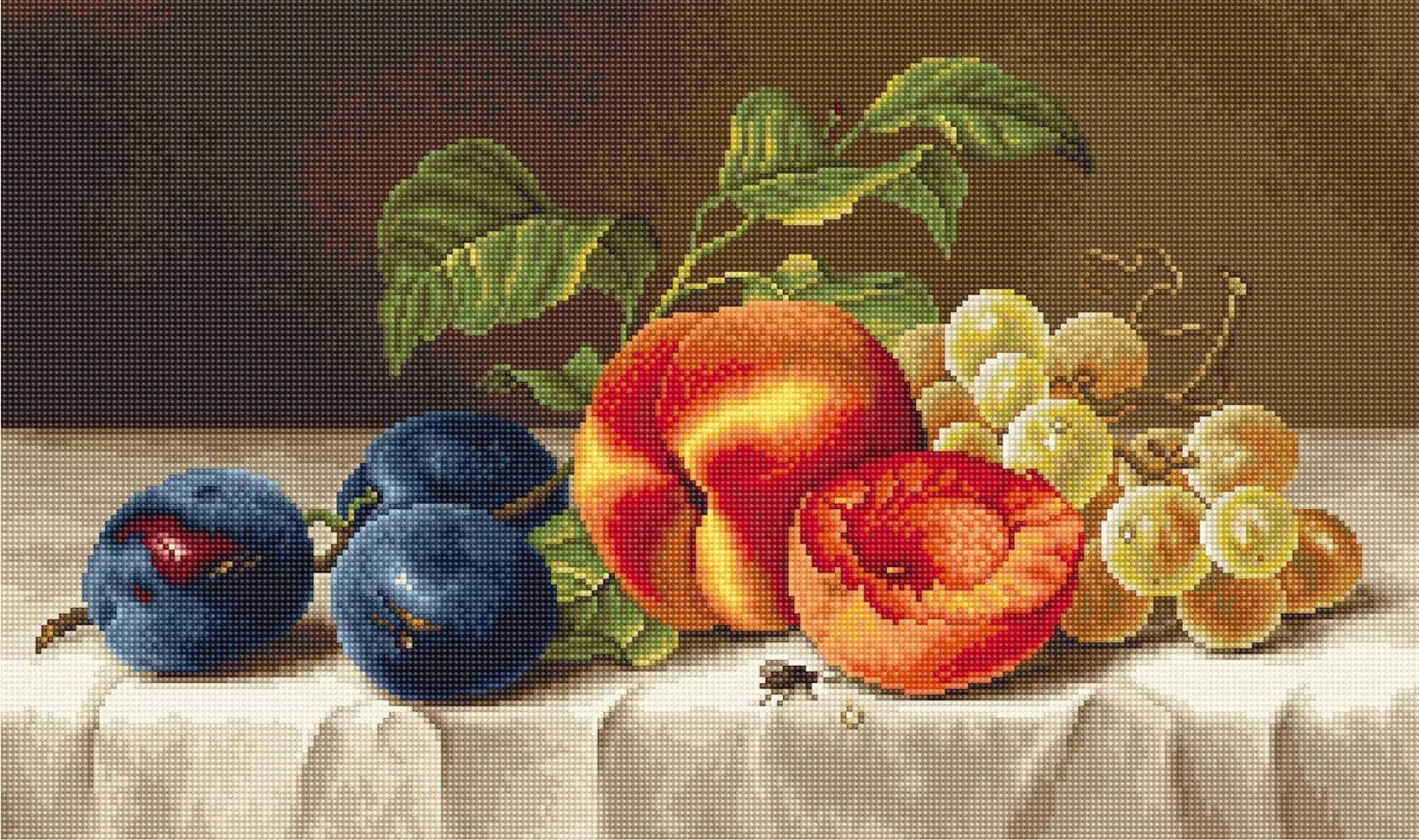 Luca-S B547 Kit De Broderie Au Point De Croix En Coton