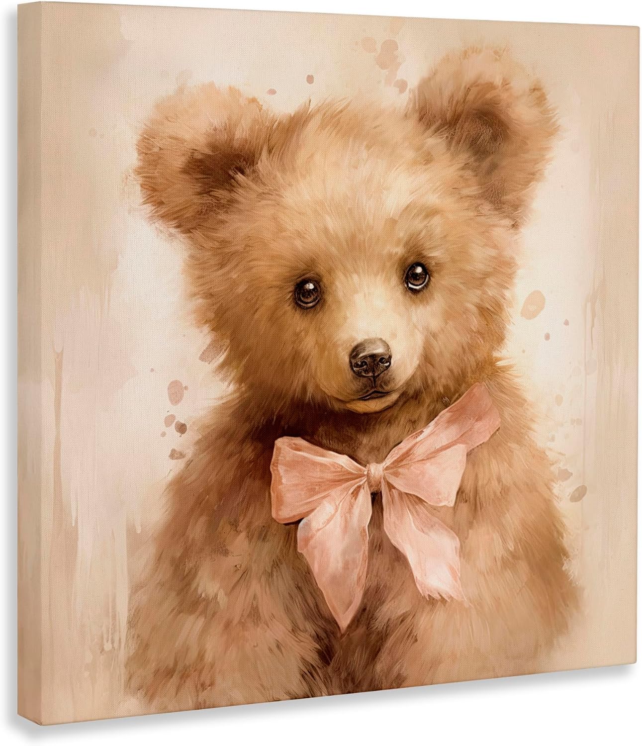 'Little Baby Bear'| Canvas Art | Stupell Industries | 30 x 30 Inches, Easy to Hang and Sturdy, Made in USA, by Tina LeCour