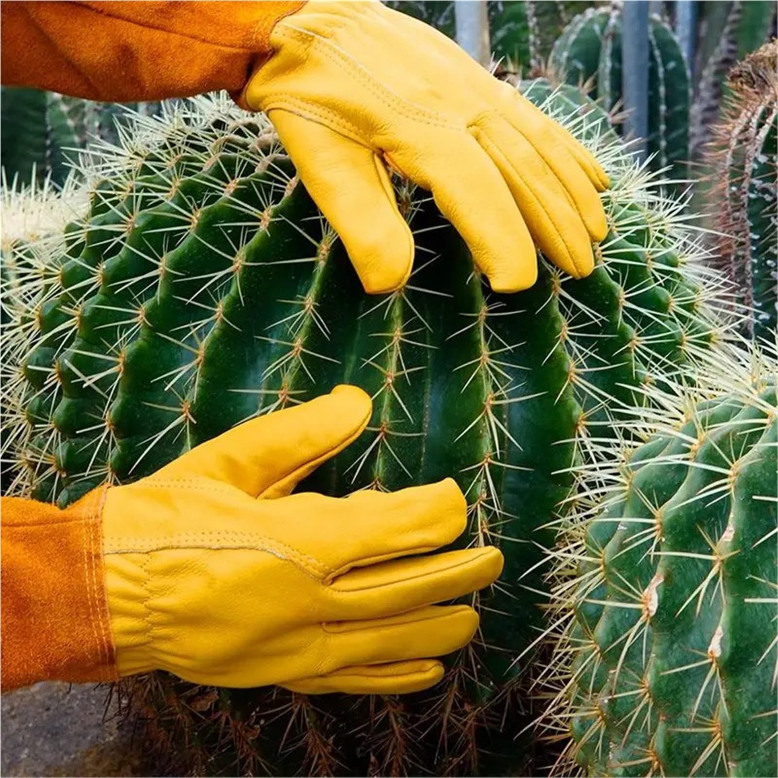 1 par de guantes jardinería largos para Jardineros