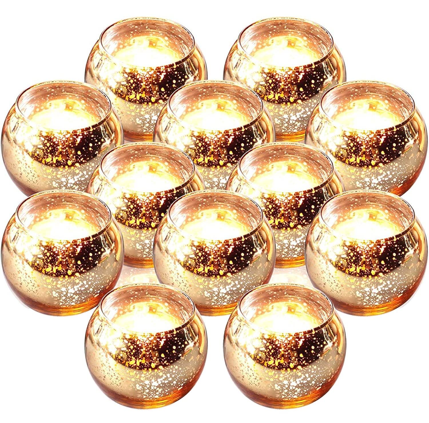 Gold Votive Candle Holders